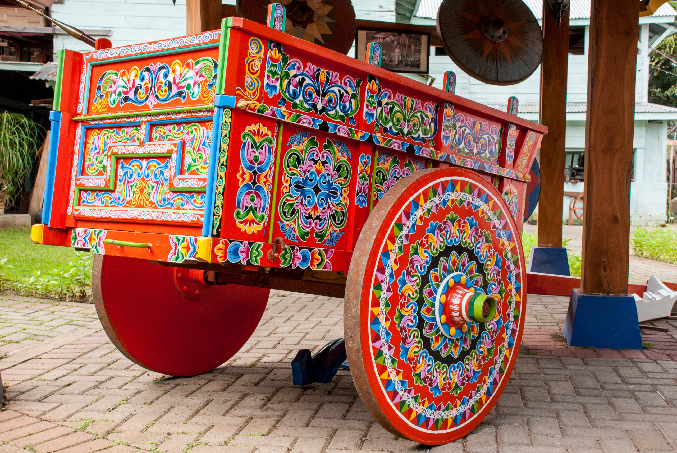 Costa Rica - Typical Decorated And Painted Ox Cart - Indigenous Cultures - Cultural Heritage of Humanity