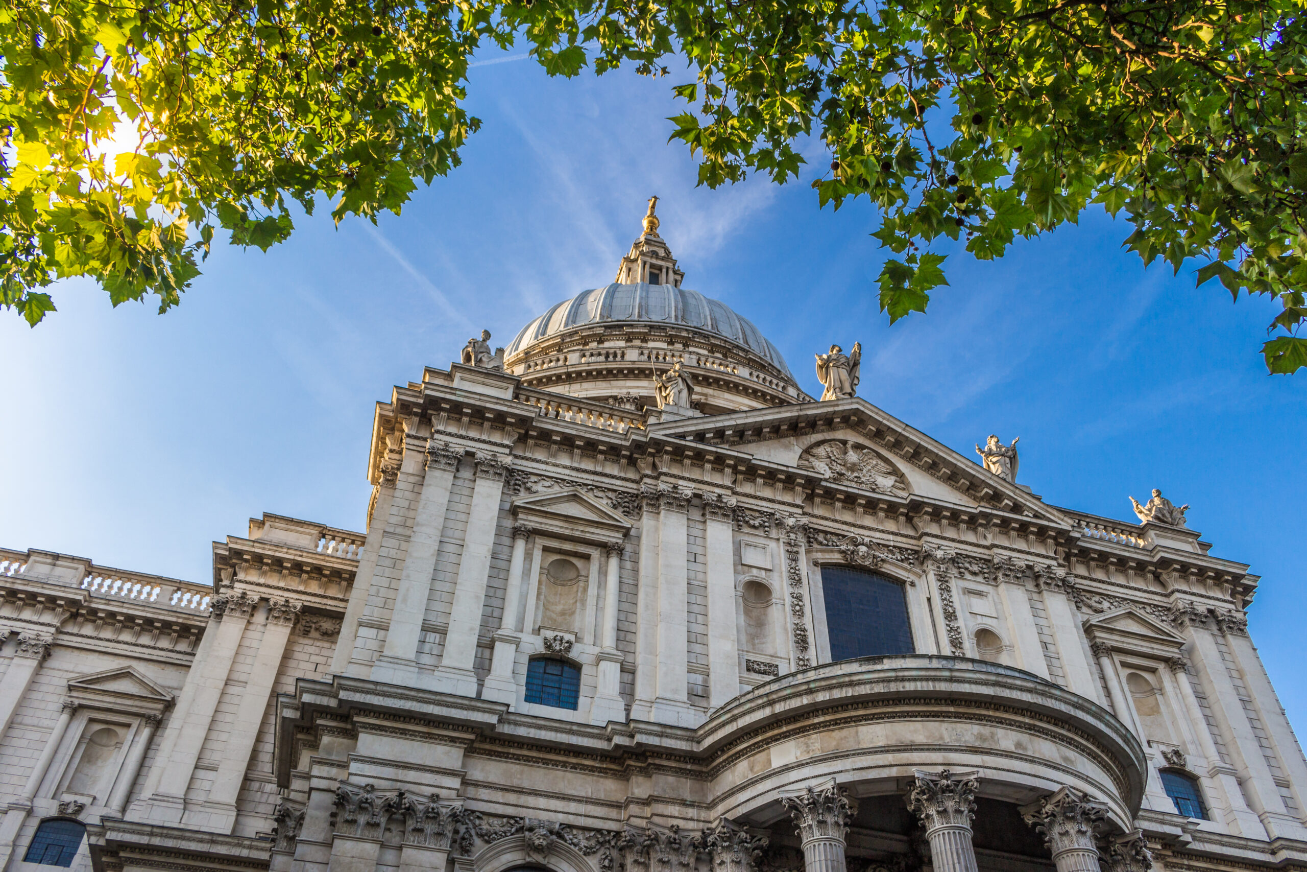 St. Paul's cathedral in sunny day. London, England